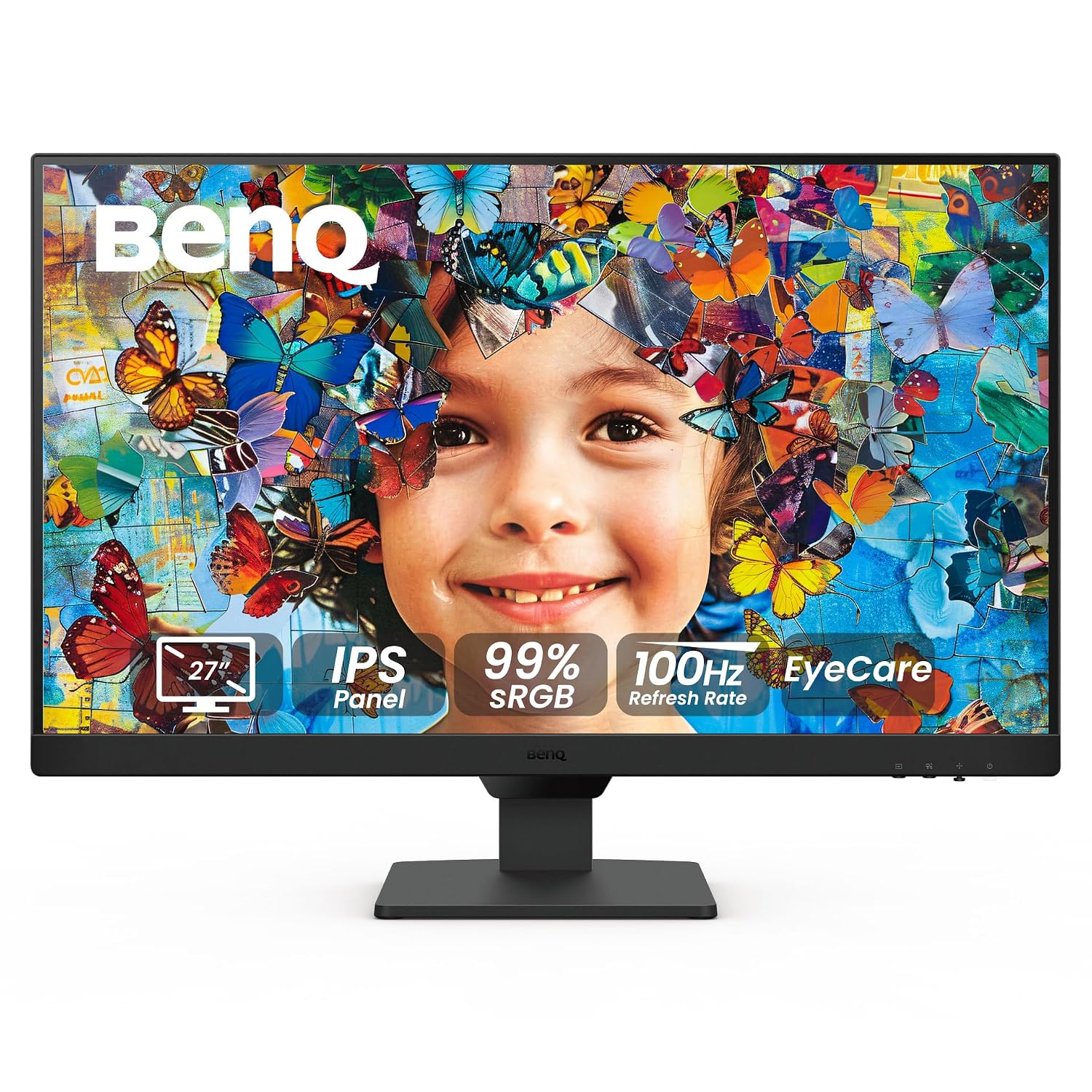 BenQ GW2790 Computer Monitor 27" FHD 1920x1080p | IPS | 100 hz | Eye-Care Tech | Low Blue Light | Anti-Glare | Adaptive Brightness | Tilt Screen | Built-in Speakers | DisplayPort | HDMI x2 | Low Blue Light | Anti-Glare | Adaptive Brightness | Height and T