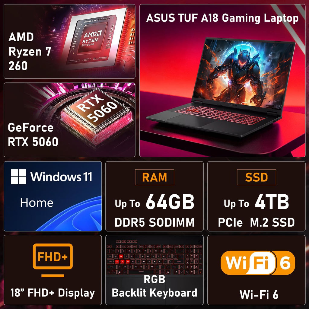 HP OMEN 16 RTX 5070 AMD Ryzen 9 240Hz QHD+ 2560x1600 RGB Gaming Laptop | AMD Ryzen 9 8940HX, Customized 16-64GB DDR5, 1-4TB SSD, 4-Zone RGB KB, Low Blue Light, Long Battery Life, Windows 11 Home