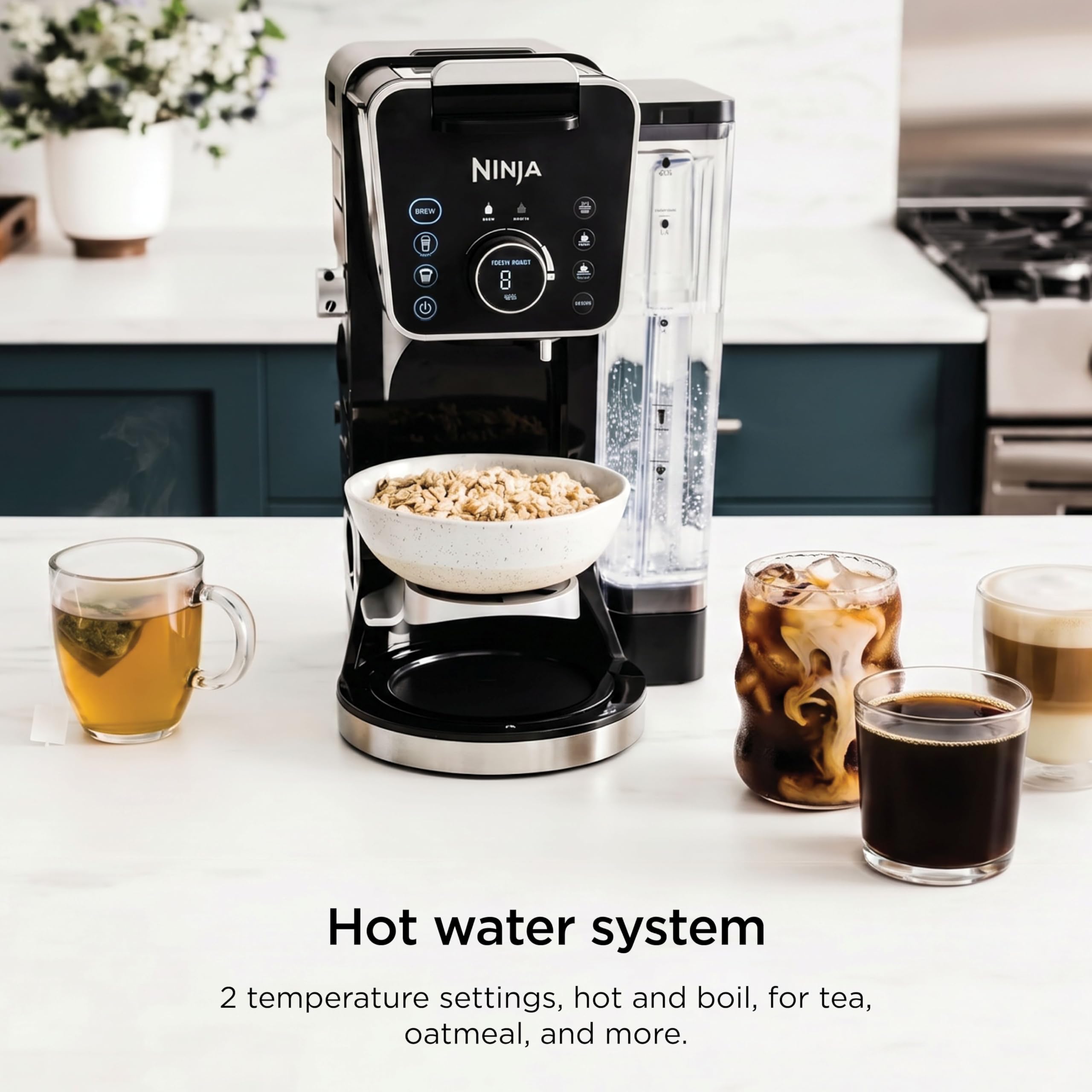 Ninja Specialty Drip Coffee Maker, DualBrew Pro, Black, CFP301 | Coffee Machine w/ Frother, Paper Filter, Brew with Pods & Grounds, K Cups Compatible, 4 Brew Styles, 13 Cup to Pot Sizes