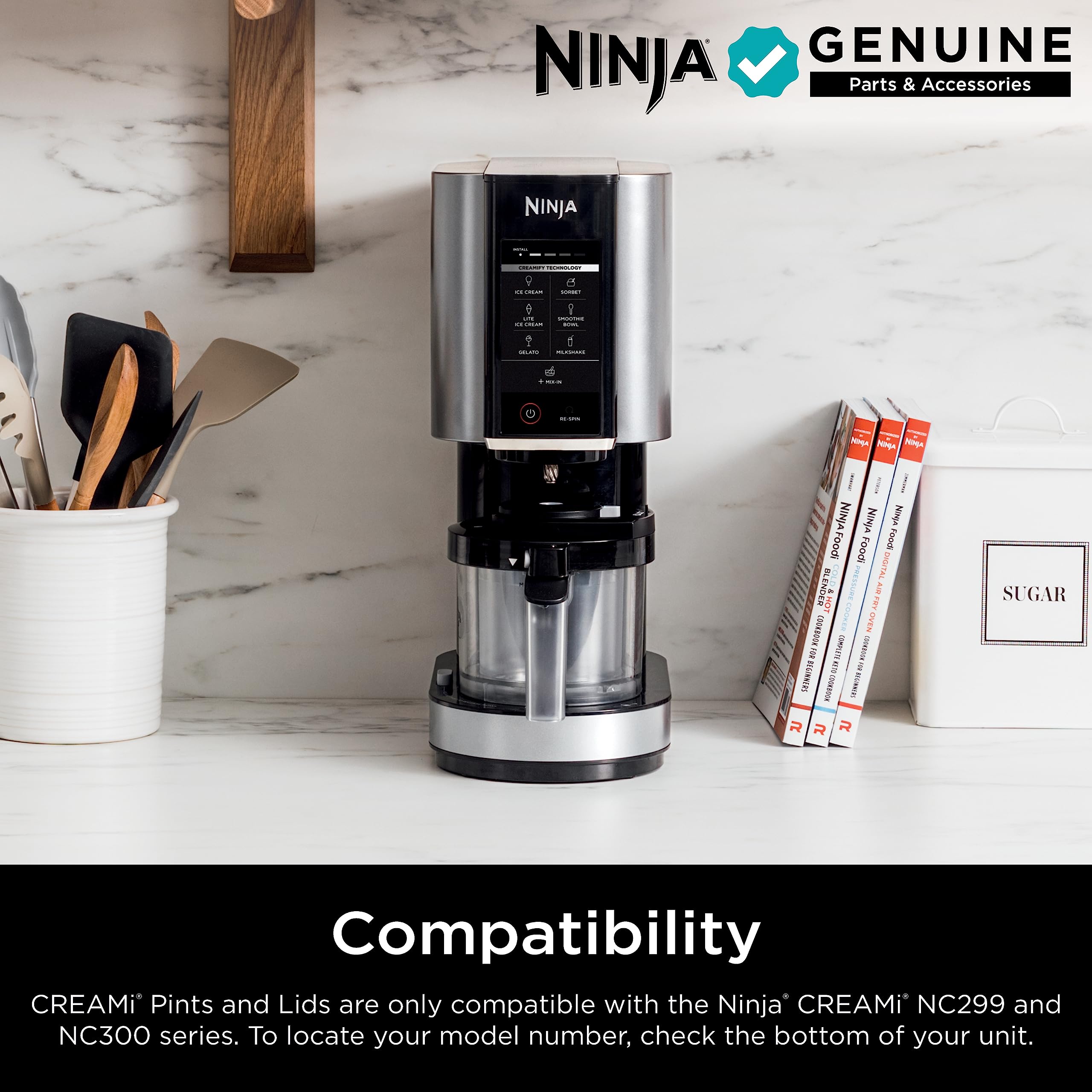 Ninja® CREAMi® 7-in-1 Ice Cream Maker, Ice Cream, Gelato & more, NC299AMZ | Ninja CREAMi transforms frozen bases into ice cream, sorbet and milkshakes at a button touch, from healthy to indulgent.