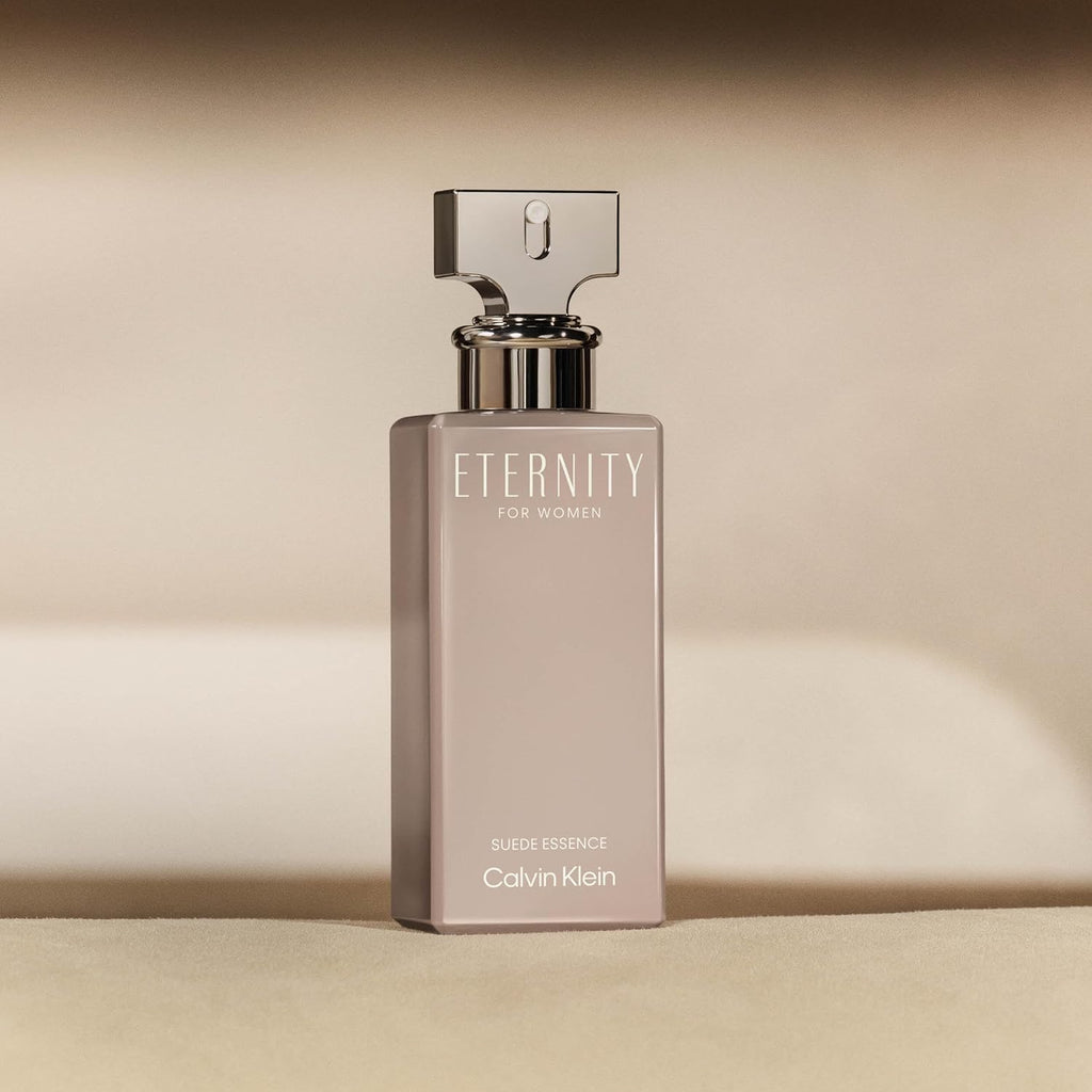 Calvin Klein Eternity for Women Suede Essence Parfum – Ambery Perfume for Women – With Raspberry, Vanilla Bourbon & A Suede Accord – Long-Lasting Fragrance