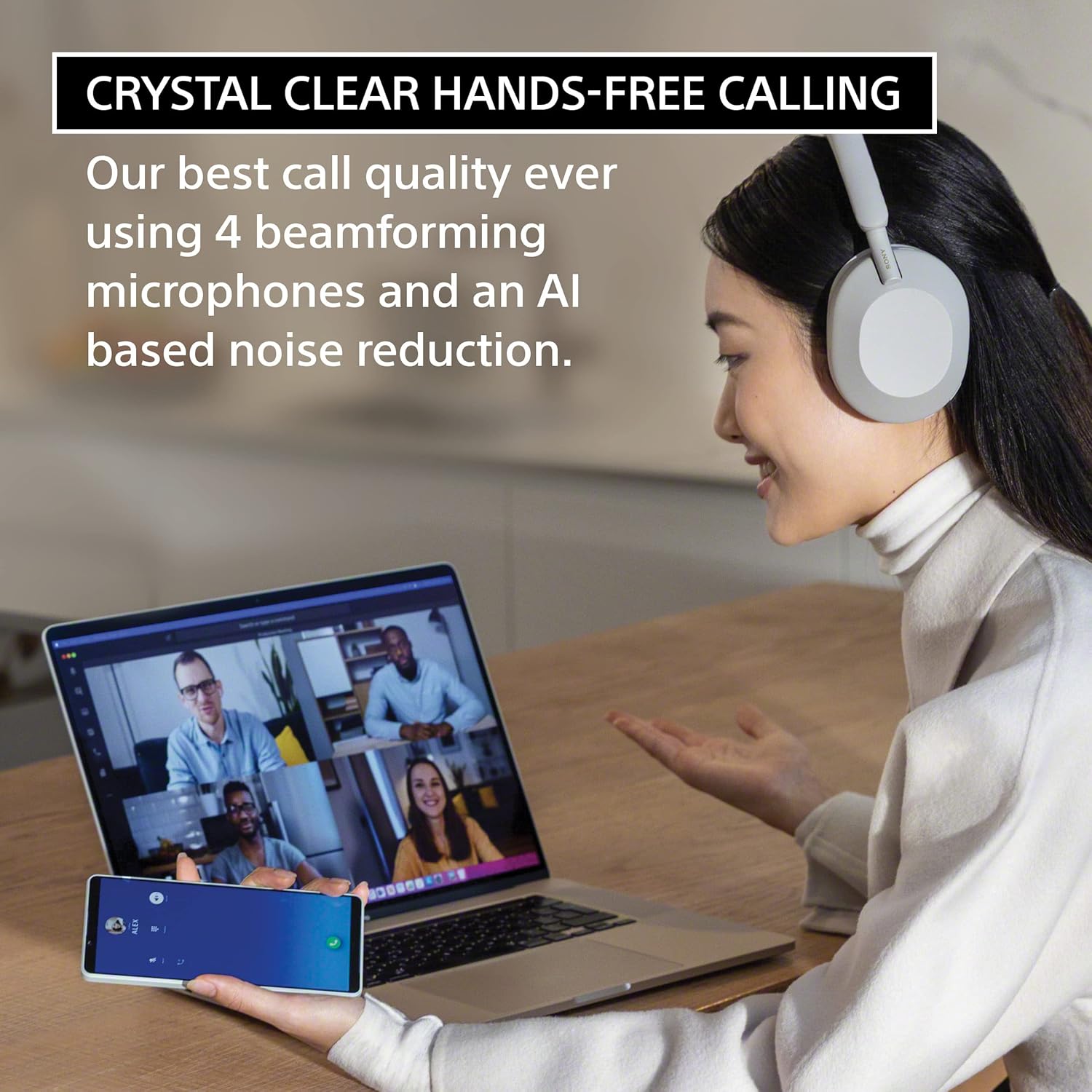 Sony WH-1000XM5 Premium Noise Cancelling Wireless Headphones, Black | Auto NC Optimizer, Up to 30 Hrs of Battery, Carrying Case, Crystal Clear Calls, Touch Control, Multipoint Connection