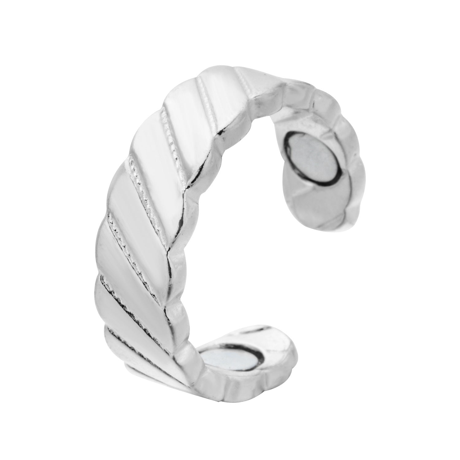 Creative New Woven Pattern Ring Magnetic Health Ring Rose Gold Magnet Open Ring