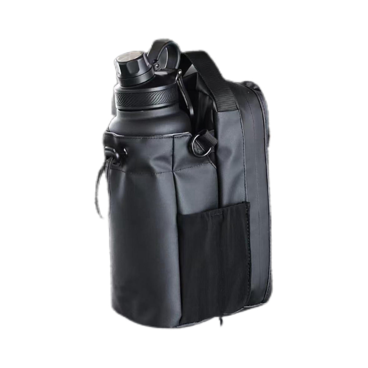 Fitness Magnetic Water Bottle Bag, Large Capacity Multi-Functional Sports Water Bottle Storage Hanging Bag