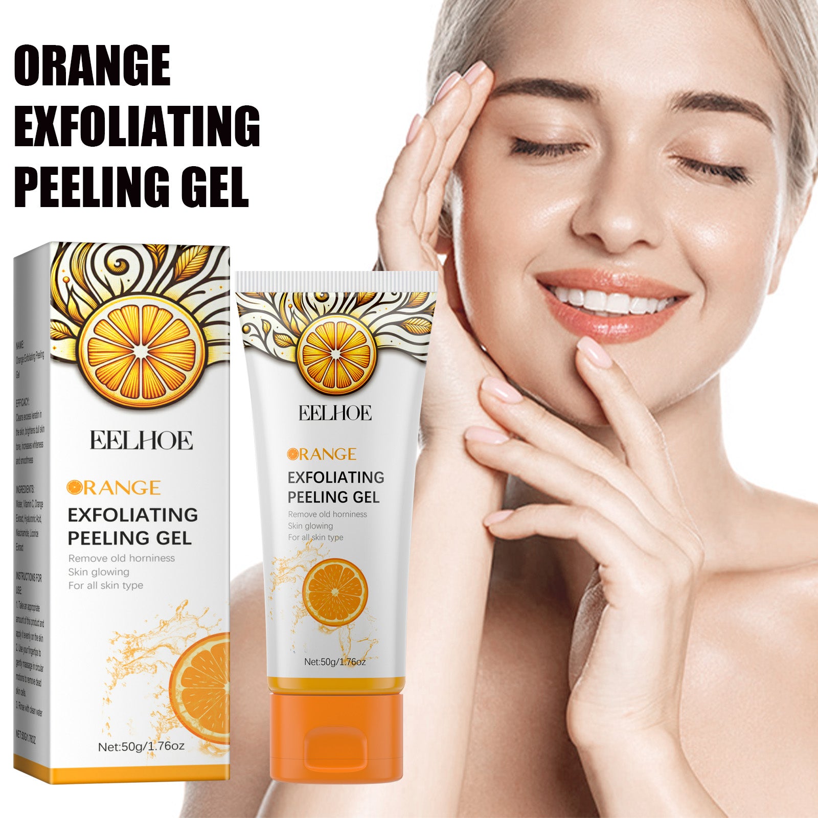 EELHOE Exfoliating Gel For Deep Cleansing, Anti-Acne Blackheads, Moisturizing Skin, Shrinking Pores And Brightening Gel