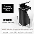 Strong Magnetic Aquarium Cleaner, Floating Algae Scraper Brush with Non-Slip Handle for Small, Medium & Large Fish Tanks