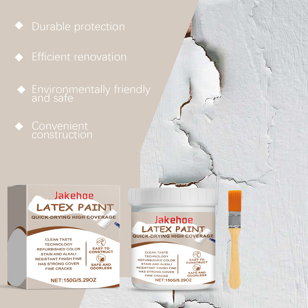Jakehoe White Latex Paint Wall Retreader Home Cleaner Covering Stains Paint Wall Paint