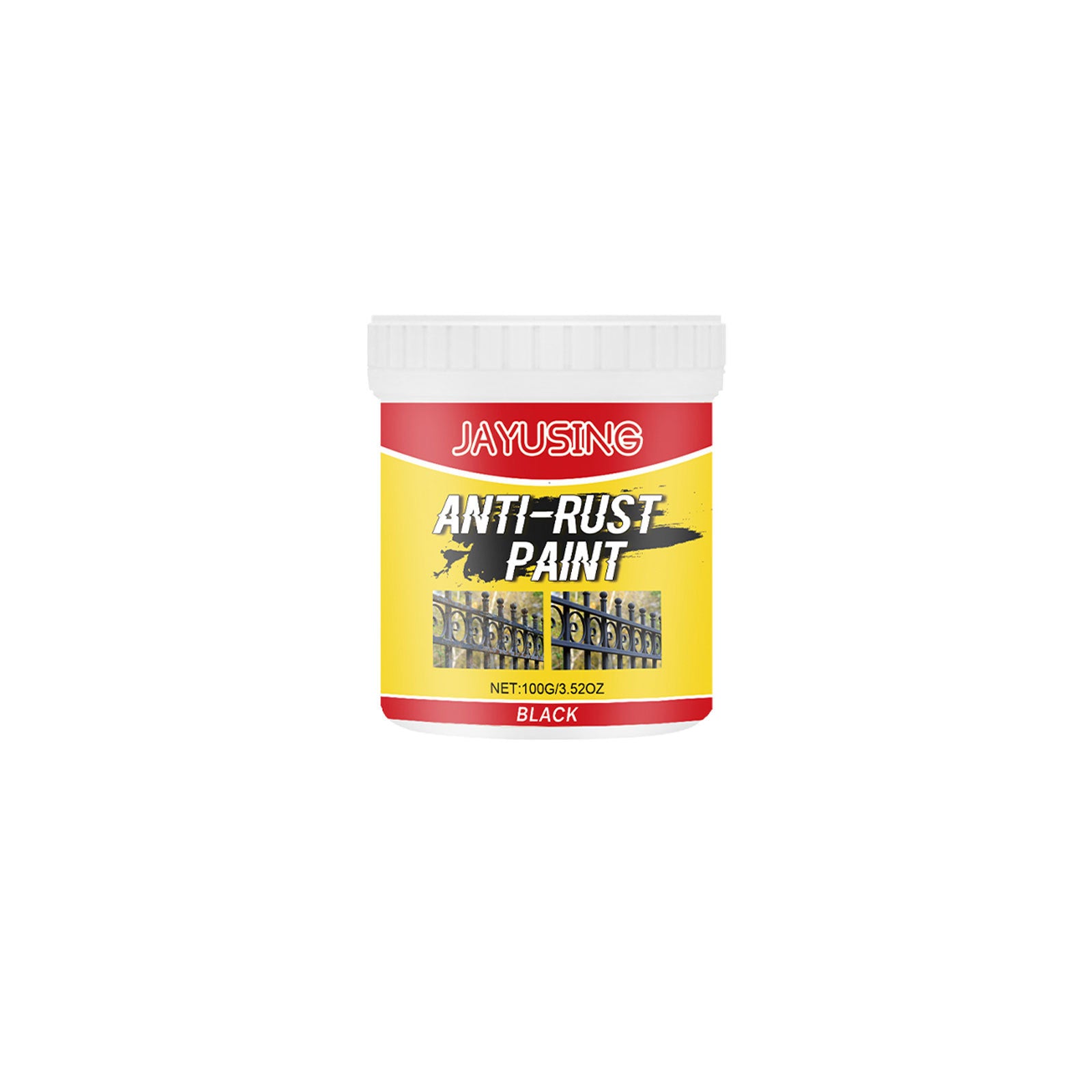 Jayusing Red Rust Removal Paint, Iron Door Railing, Metal Anti-Rust Cleaning And Renovation, Anti-Rust Coating Primer