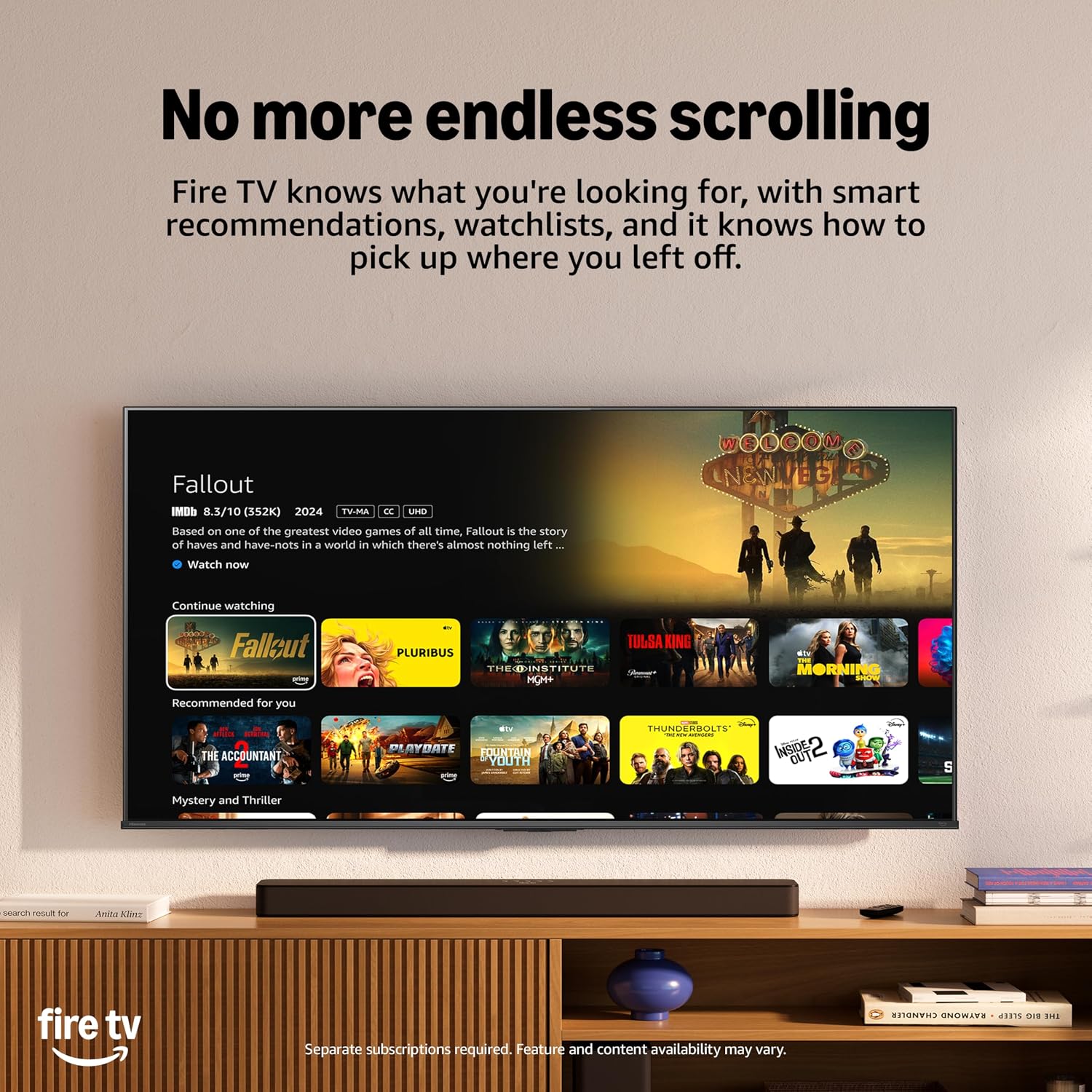 Hisense 75" U6 Pro Series Mini‑LED ULED 4K UHD HDR Gaming AI Smart Fire TV (75U6SF Pro, 2026 New) – Hi-QLED, Native 144Hz, Motion Rate 480, Dolby Vision IQ · Atmos, HDR10+, Glare-Free, Alexa+