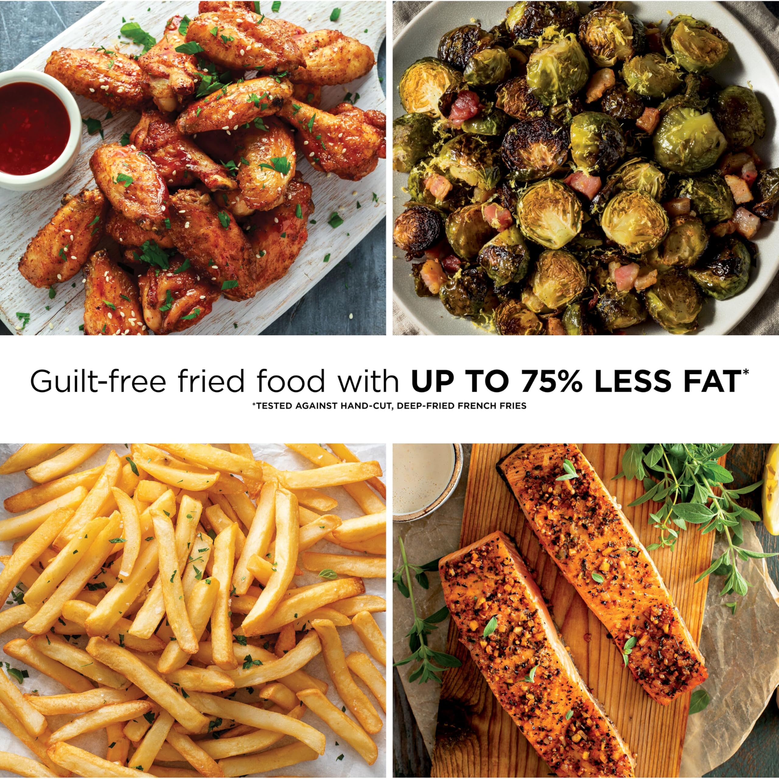 Ninja Air Fryer Pro, 5 Qt, 5-in-1, Grey, AF142 | Air fry, bake, roast, reheat, dehydrate, 1750W, 400F max, Fits 4 lbs fries, Dishwasher-safe