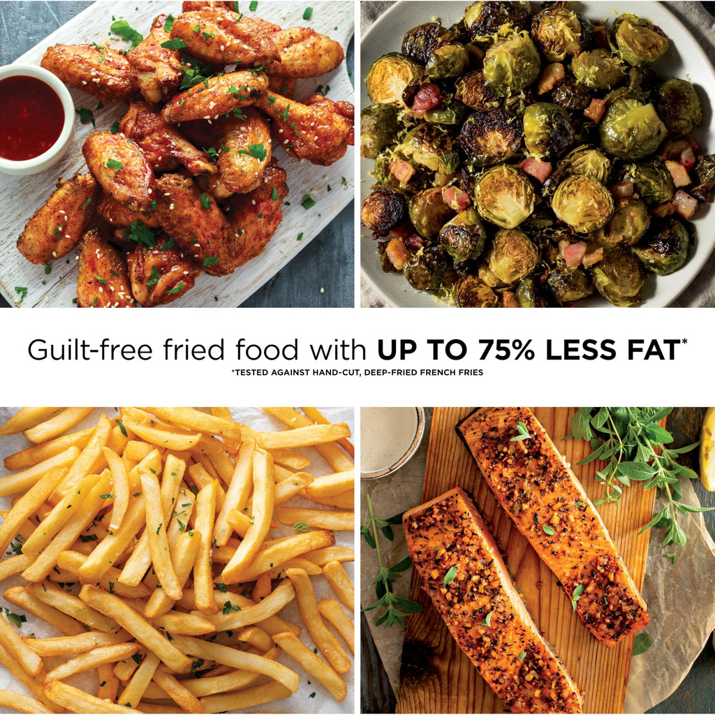Ninja Air Fryer Pro, 5 Qt, 5-in-1, Grey, AF142 | Air fry, bake, roast, reheat, dehydrate, 1750W, 400F max, Fits 4 lbs fries, Dishwasher-safe