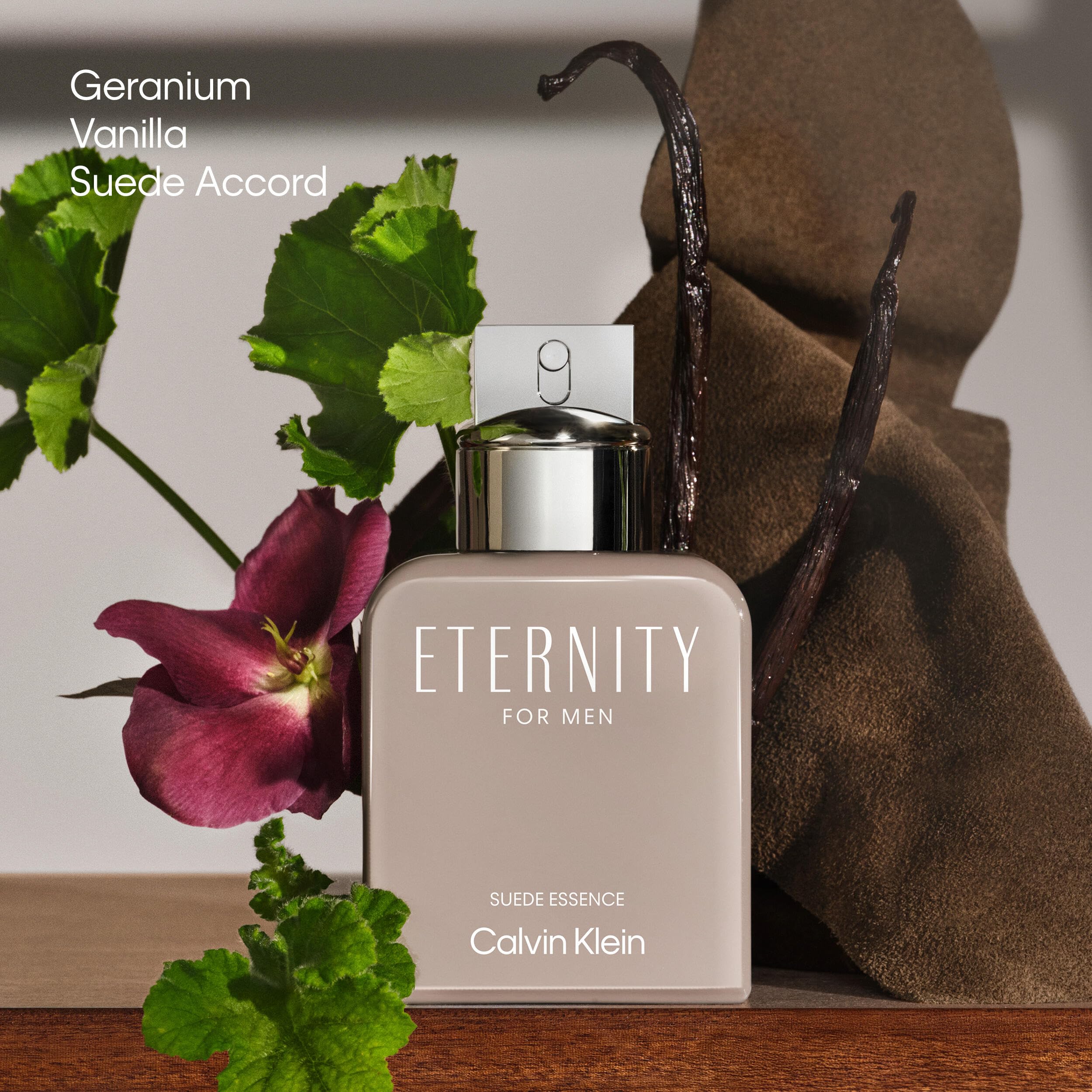 Calvin Klein Eternity for Men Suede Essence Parfum – Fougère Cologne for Men – With Geranium, Vanilla & A Suede Accord – Long-Lasting Fragrance