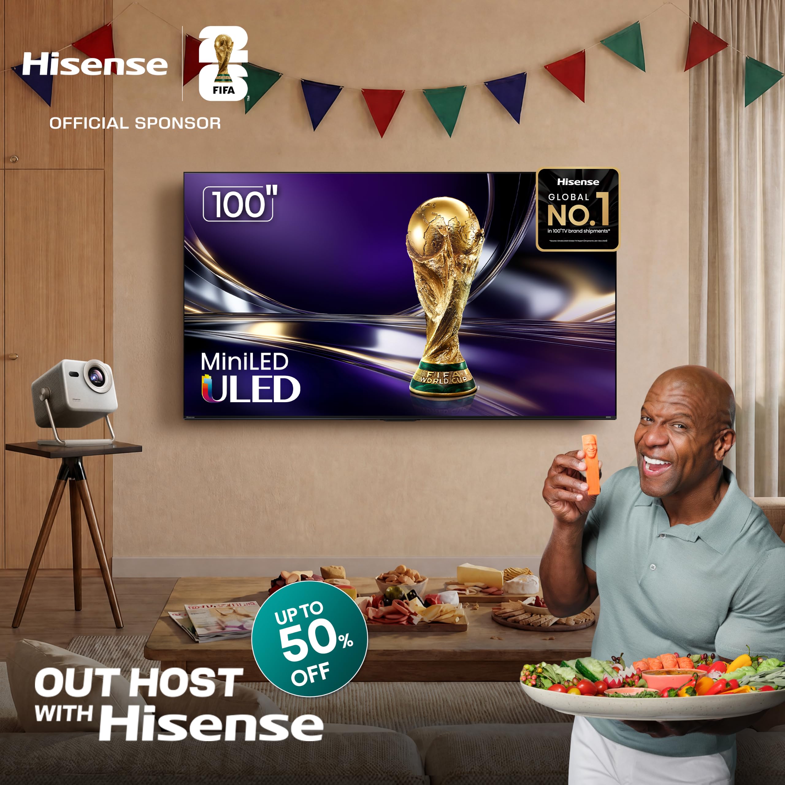 Hisense 75" U6 Pro Series Mini‑LED ULED 4K UHD HDR Gaming AI Smart Fire TV (75U6SF Pro, 2026 New) – Hi-QLED, Native 144Hz, Motion Rate 480, Dolby Vision IQ · Atmos, HDR10+, Glare-Free, Alexa+