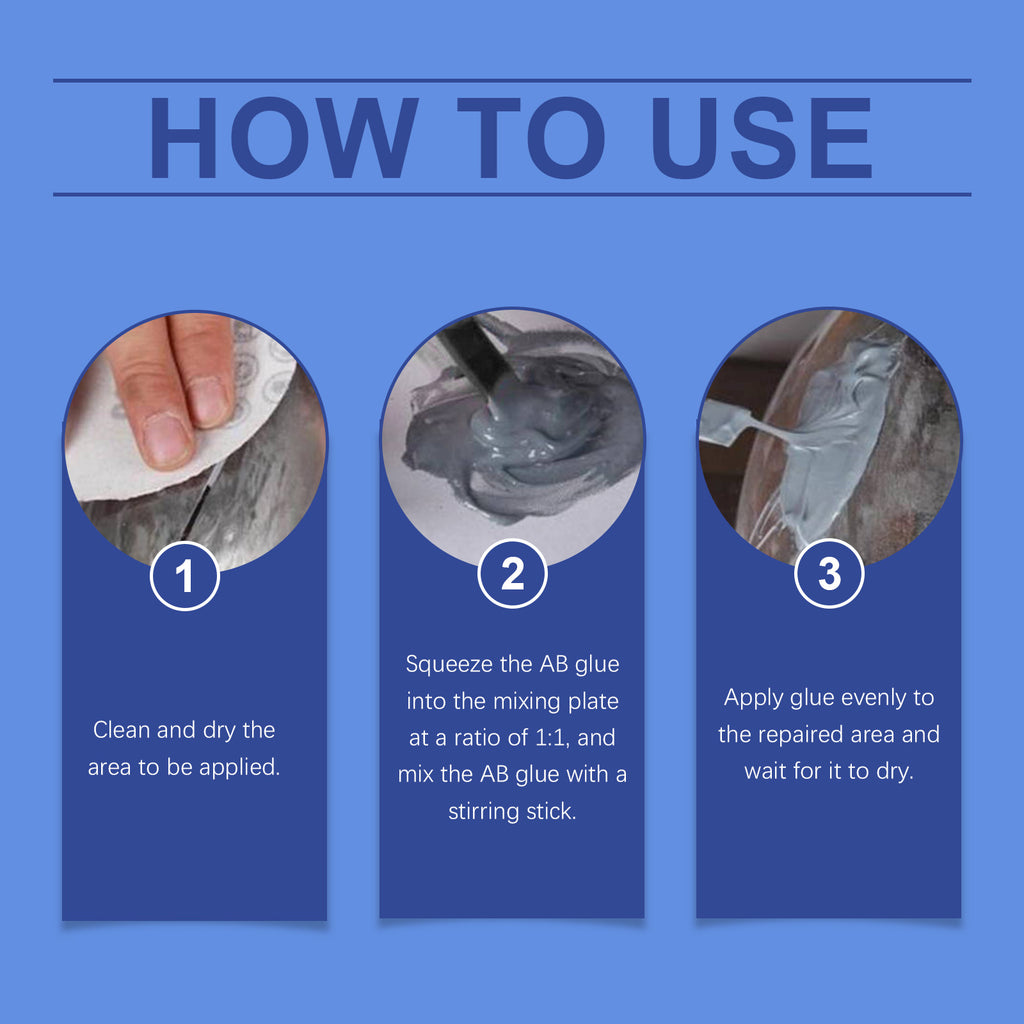 Jaysuing Strong Metal Casting Glue 20g, Box Cast Iron Sealant Ab Glue Anti-Repair Agent For Leak Sealing And Metal Bonding