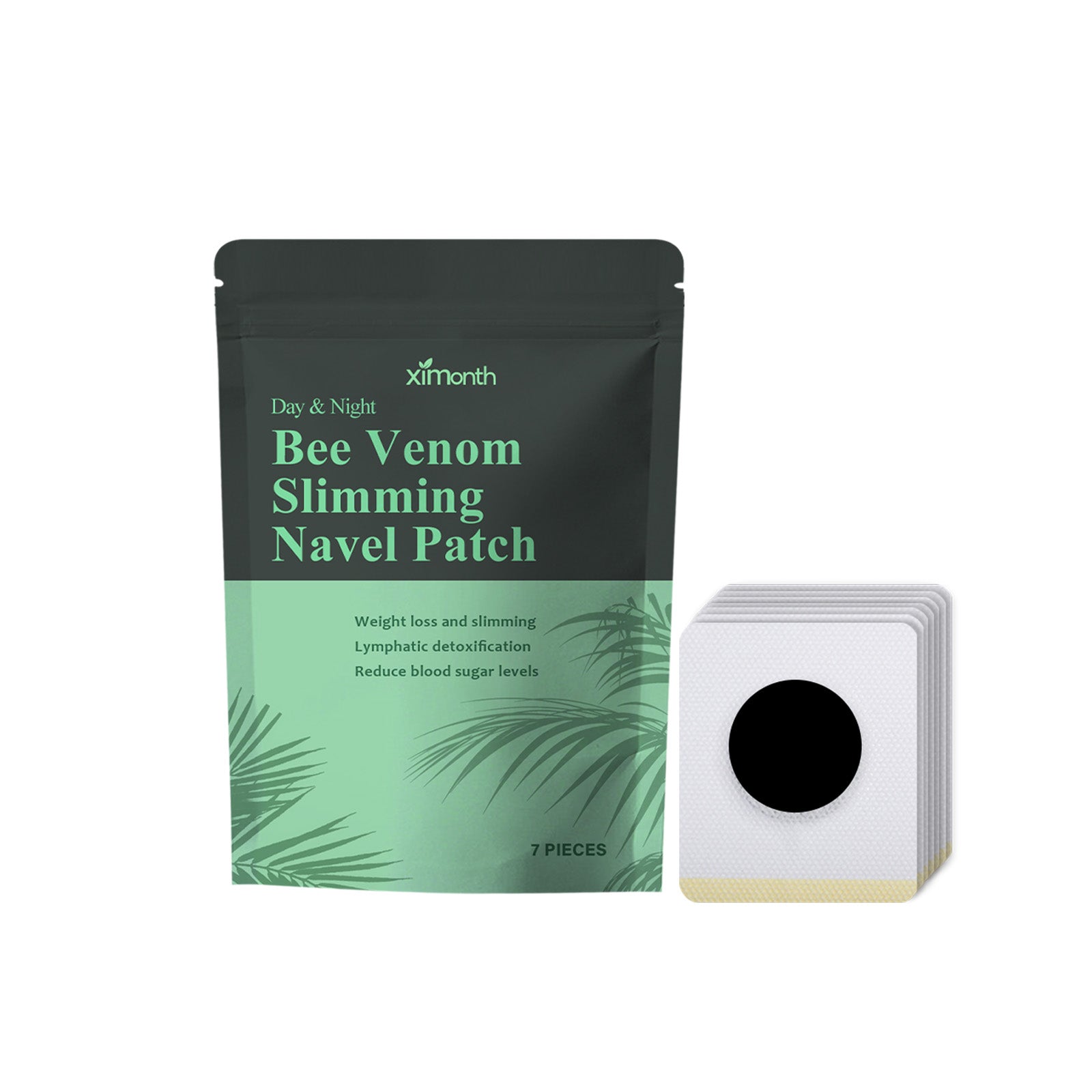 Bee Venom Slimming Navel Patch, Navel Lymph Patch Shape Slimming Digestion Health Vitality Detumescence Care Body Navel Patch