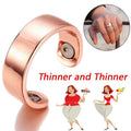 Creative Ring Magnetic Health Ring Rose Gold Magnet Open Ring Gold Silver