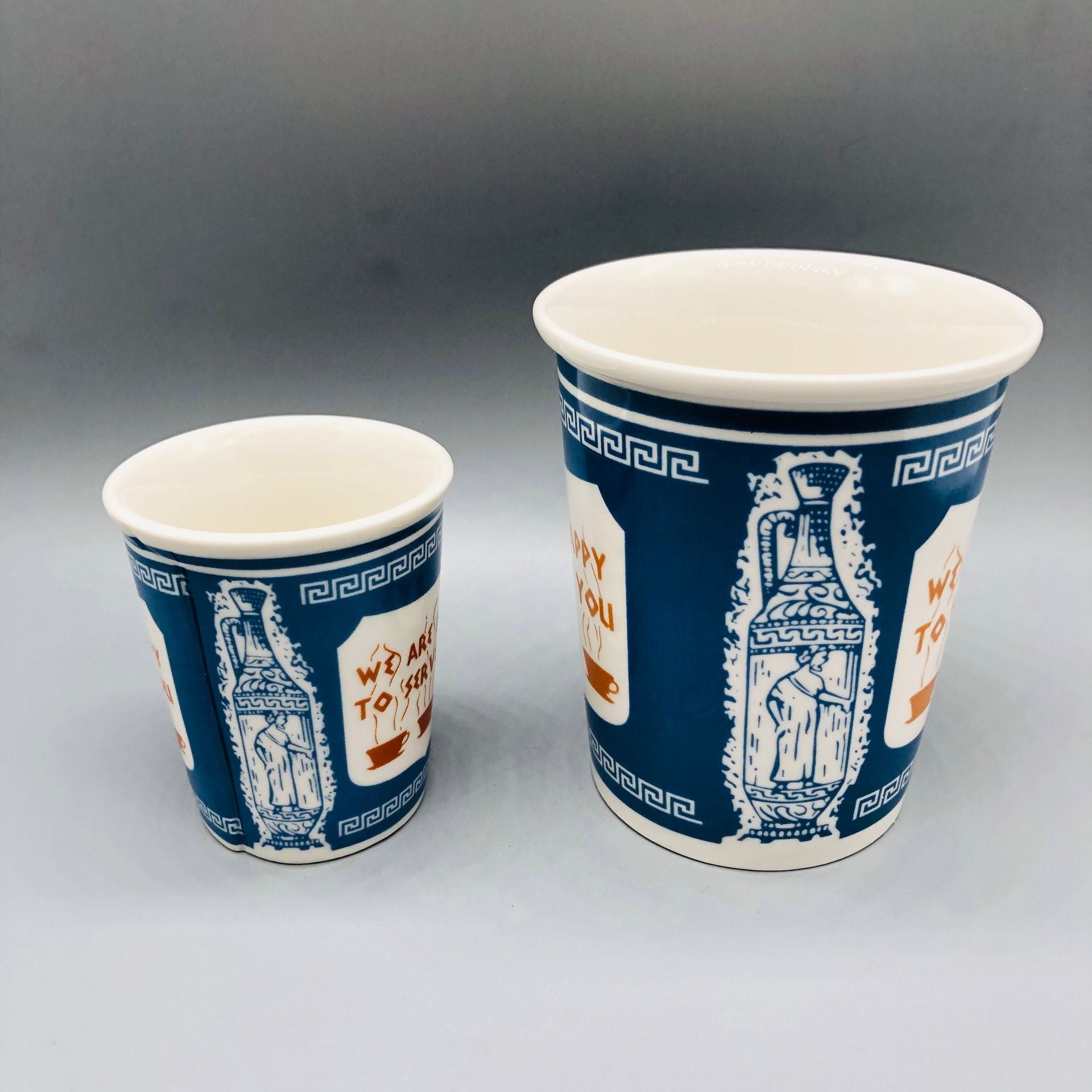201-300ml Paper Cup Style Ceramic Mug Coffee Mug Gift Mug Household Water Mug Milk Tea Mug Milk Mug