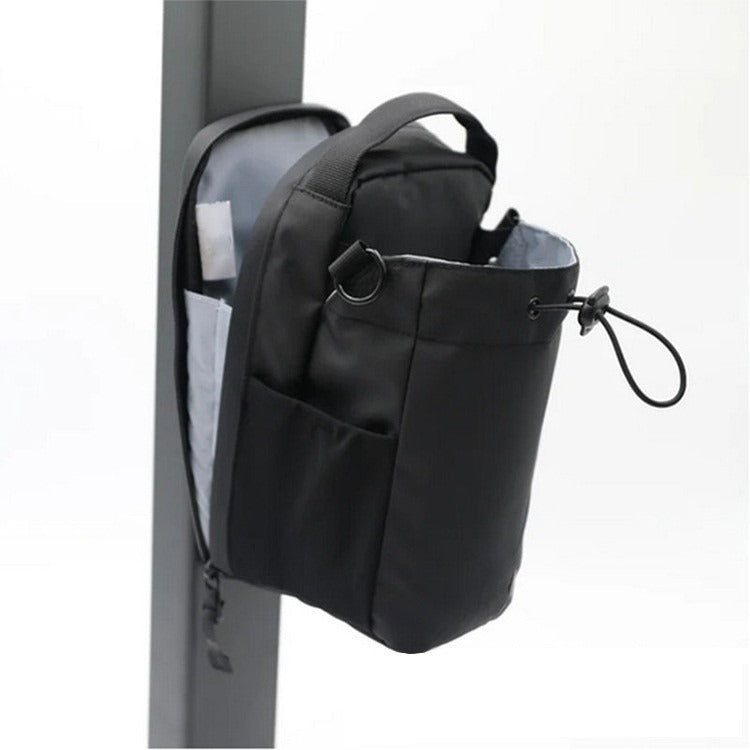 Fitness Magnetic Water Bottle Bag, Large Capacity Multi-Functional Sports Water Bottle Storage Hanging Bag