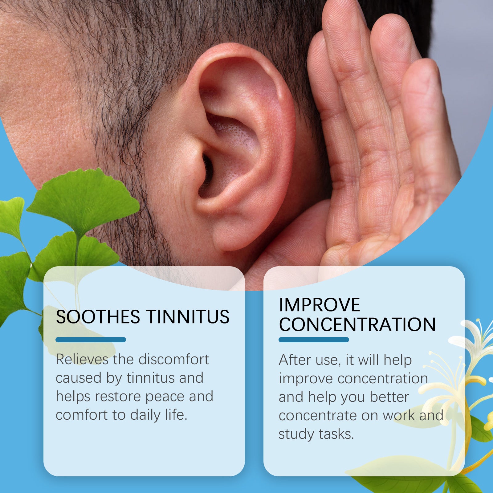 South Moon Ear Soothing Oil, Soothing Ear Skin To Relieve Discomfort Behind The Ear Care Oil