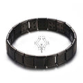 New Stainless Steel Black Germanium Magnetic Chain Link Bracelet for Women Men Health Care Energy Jewelry Snoring Bracelet