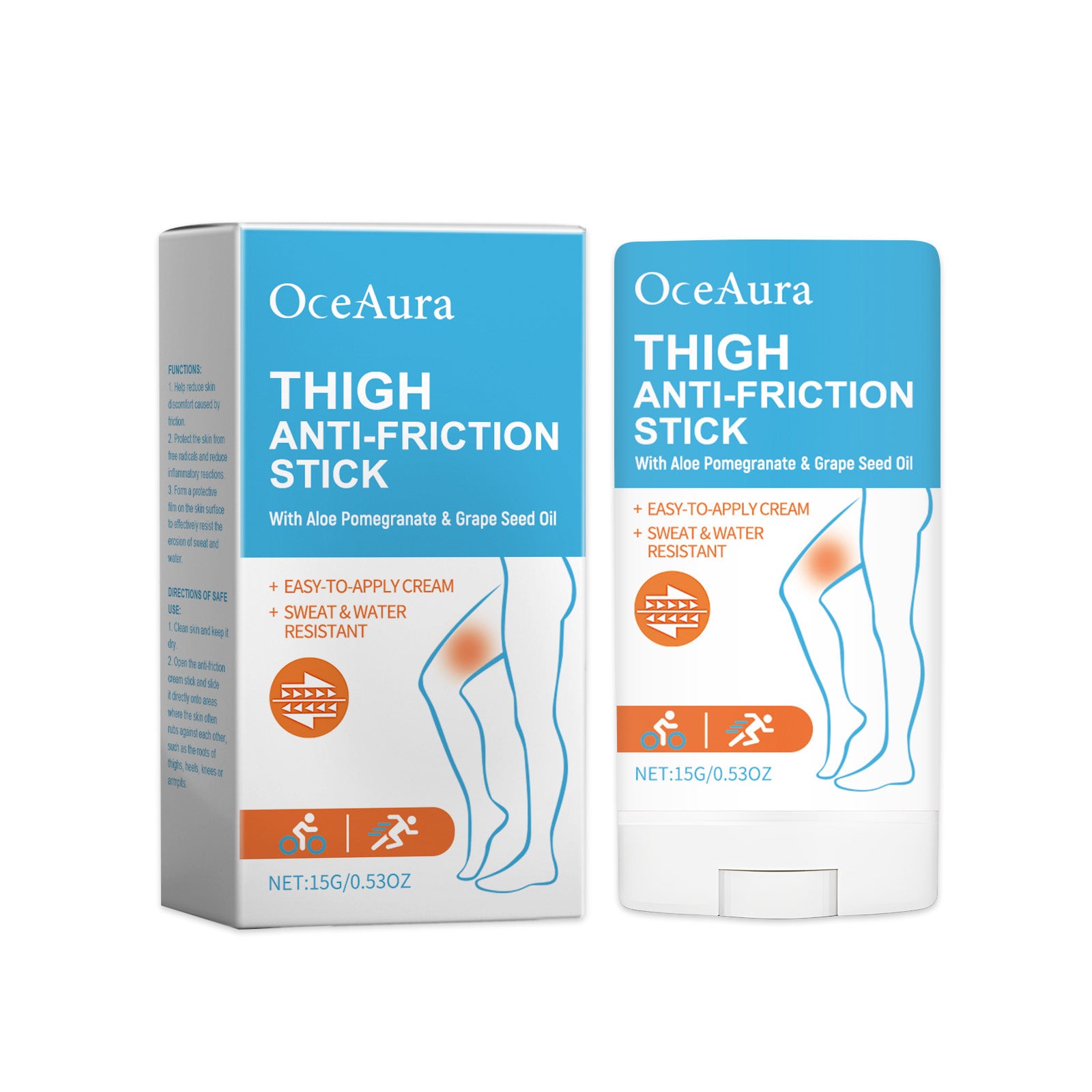 OceAura Moisturizing Anti-Friction Balm For Leg Skin Nourishes, Lubricated, Refreshing And Non-Greasy