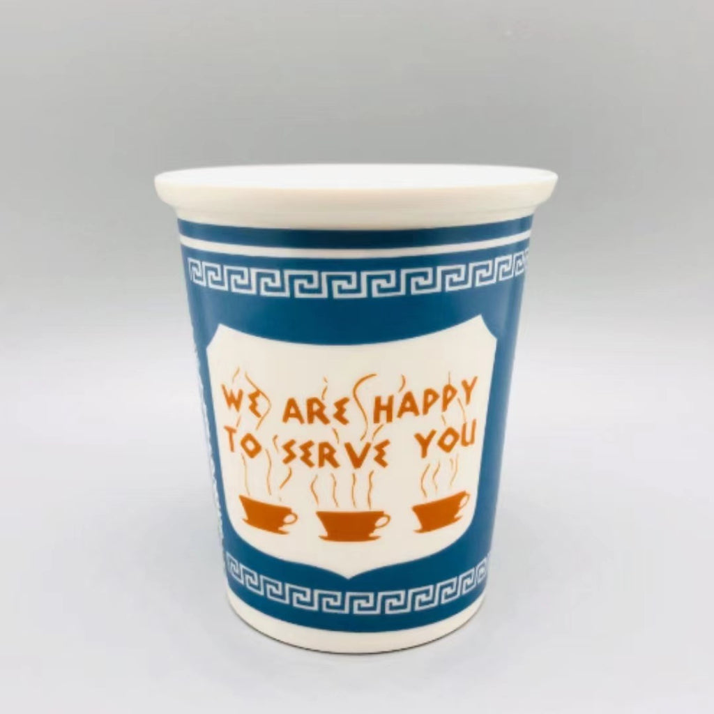 201-300ml Paper Cup Style Ceramic Mug Coffee Mug Gift Mug Household Water Mug Milk Tea Mug Milk Mug