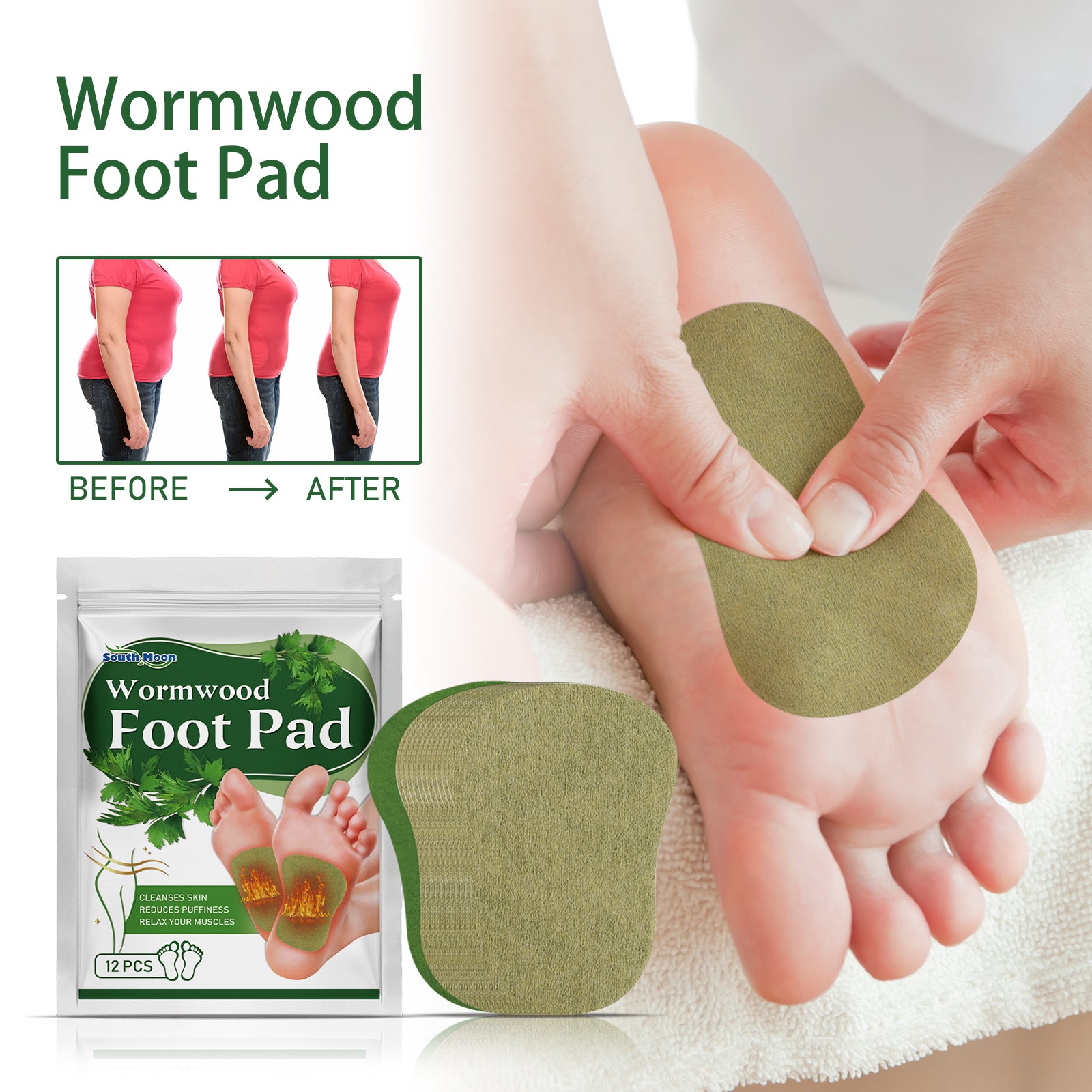 South Moon Foot Care Patches With Gentle Herbal Ingredients Provide Daily Cleansing, Nourishment And Care For The Skin Of The Feet
