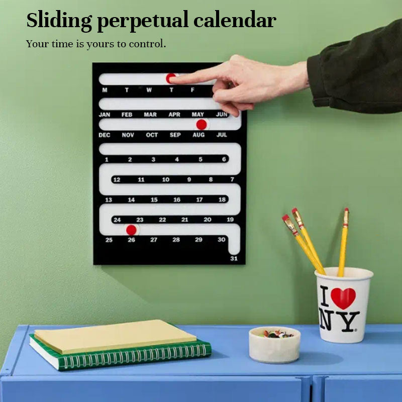 Nordic Style Acrylic Desktop Calendar - Creative Home & Wall Decor for Living Room, Bedroom