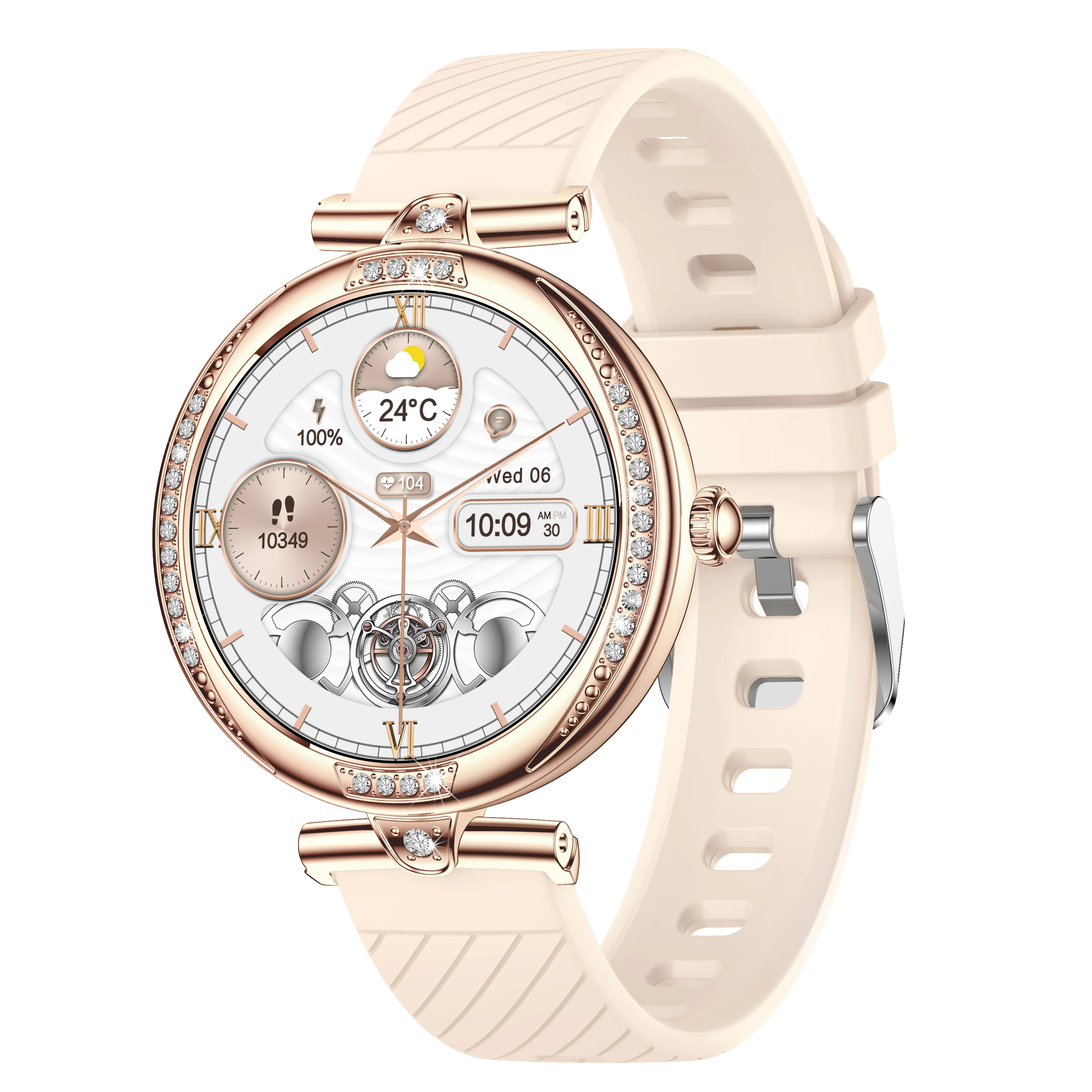 NX17 Pro Smart Watch Fashion Dimanond Ladies Wristwatch Amoled Bluetooth Calling Health Monitoring Women Fitness Smartwatch