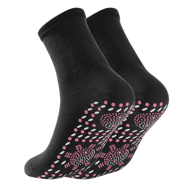 Hot socks health socks moxibustion fever Tomalin thick tube warm foot socks hot moxibustion cold proof socks mugwort