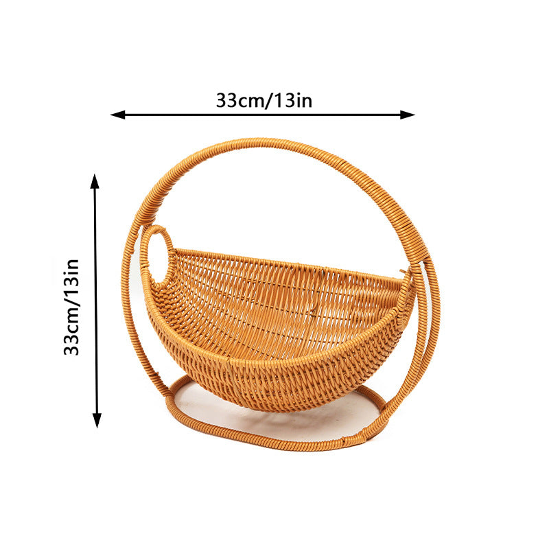 Rattan Cat Bed & House - Waterproof Wicker Cat Cave, Indoor Cat Hammock & Basket Set
