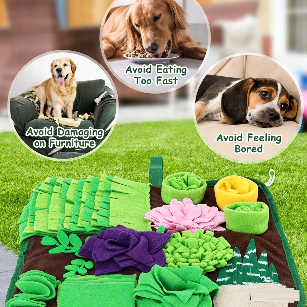 Pet sniffing pad feeding pad slow food consumption energy interactive training sniffing pad