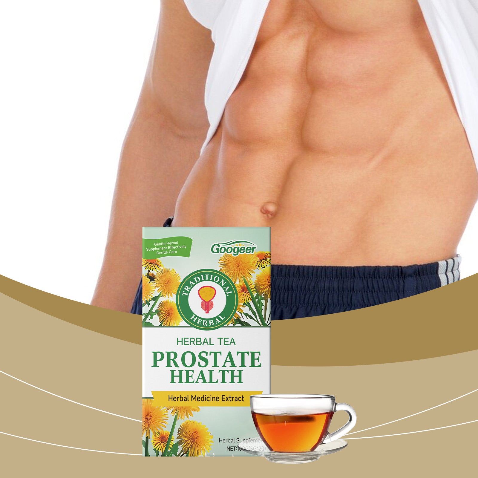 Googeer Herbal Prostate Health Tea Prostate Health Body Treatment