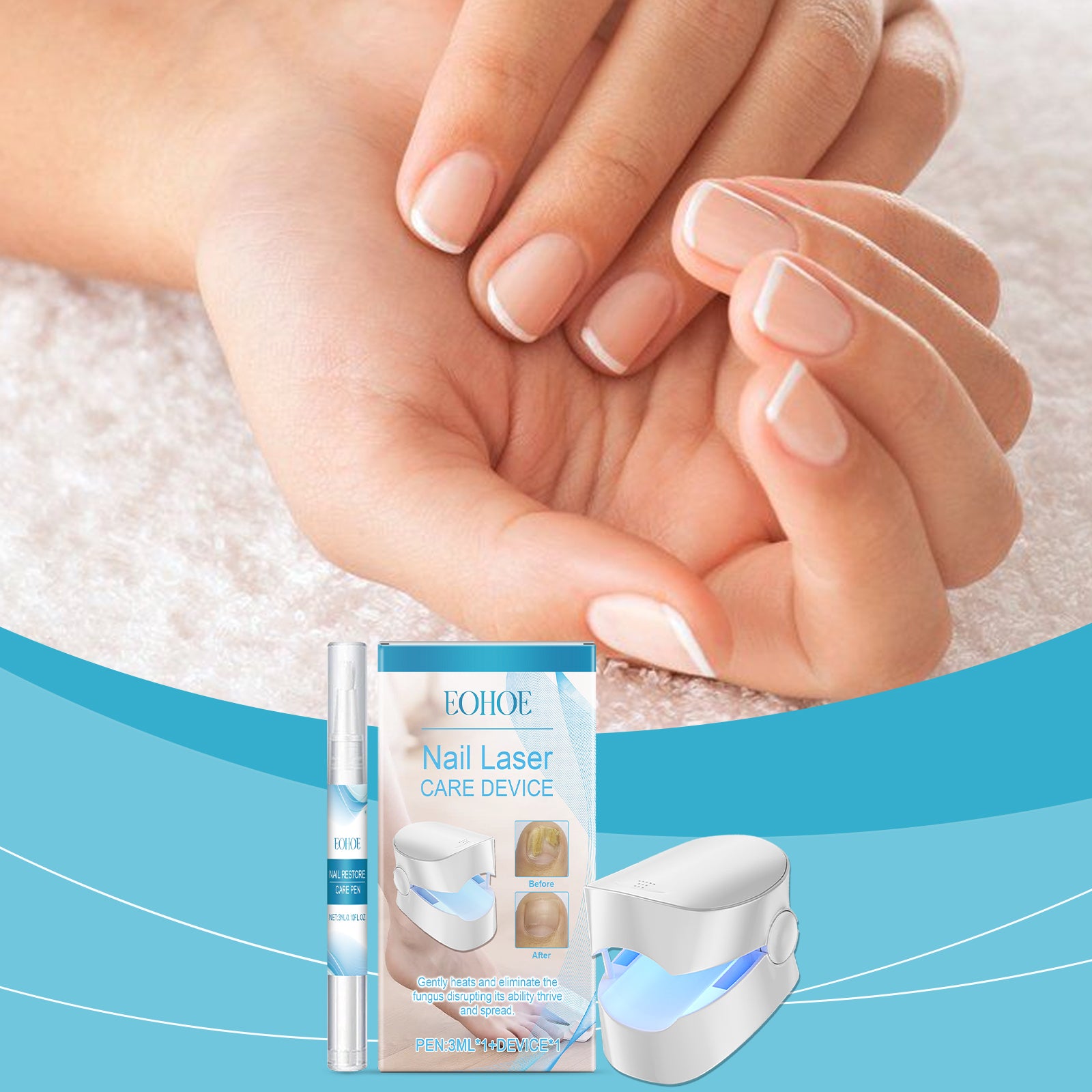 EOHOE Nail Care Set, Nail Care Gentle Maintenance And Brightening Nail Pen Care