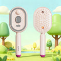 Electric Steam Hair Brush with Mist, Ionic Straightening Comb for Less Breakage & No Residue, Smooth Shiny Hair Styling Tool