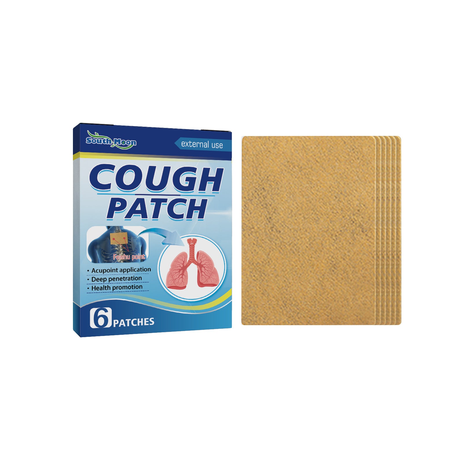 Cough Patch, Relieve Phlegm Throat Dry Itching Point Health Care Patch Asthma Chest Tightness Body Care
