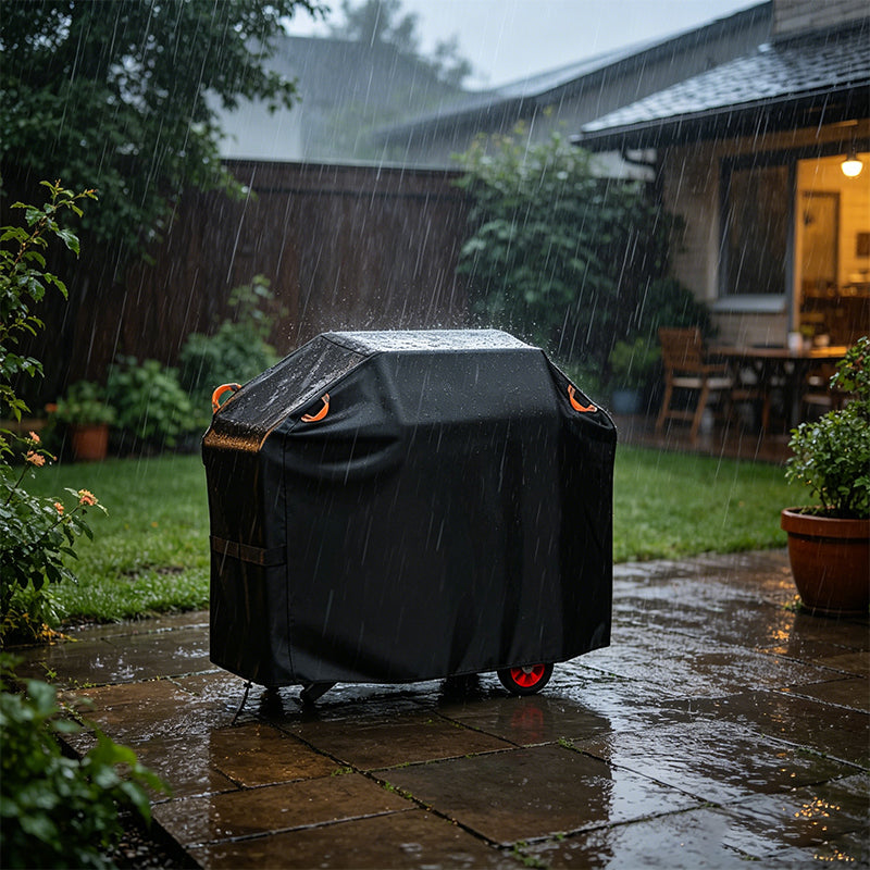 210D Waterproof BBQ Grill Cover, Heavy Duty Windproof Dustproof Cover for Gas, Charcoal, Electric Grills