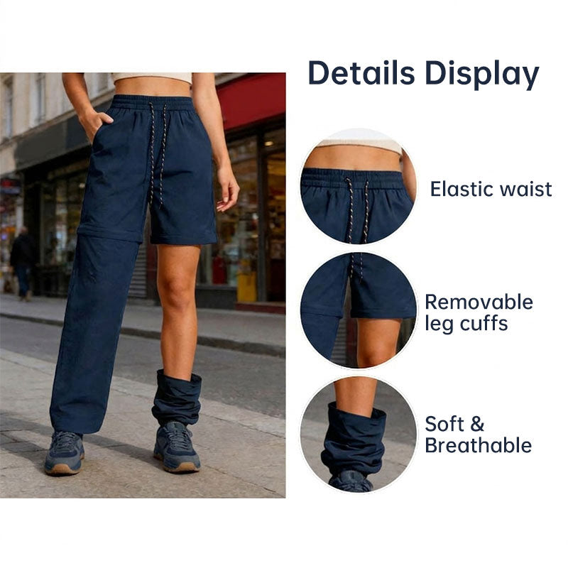 Women's Convertible Hiking Pants - Waterproof Quick-Dry Cargo Trousers with Zip-Off Legs for Camping, Fishing & Travel