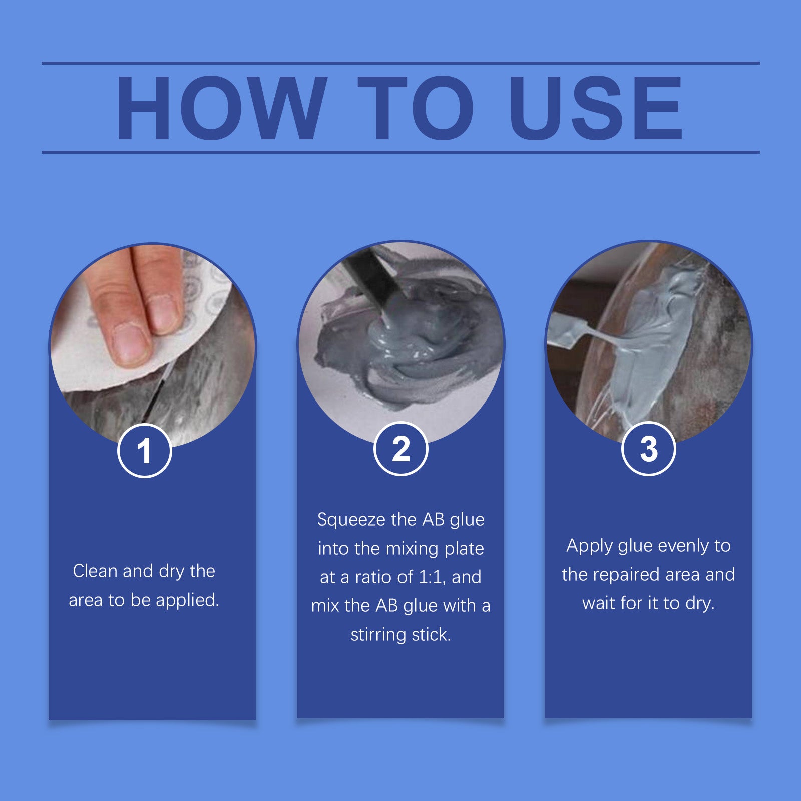Jaysuing Metal Repair Glue 50g, Box Cast Iron Sealant Ab Glue Anti-Repair Agent For Leak Sealing And Metal Bonding