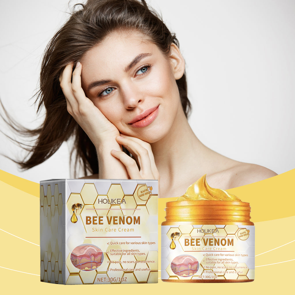 Houkea Bee Venom Care Cream Gentle Repair Clean, Moisturize And Smooth Skin Apply Body Care Cream All Over The Body