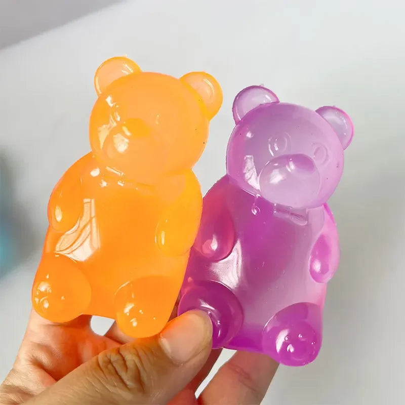 Cute Bear Maltose Squeeze Toy Dough Colorful Sensory Toy Creative New Item Desk Decoration Stress Relief Doll