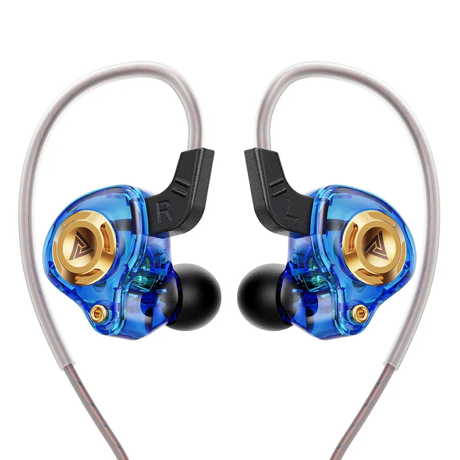 Original QKZ AK6 In Ear Earphone 6 Dynamic Driver Unit Headphone With Mic Stereo Sports HIFI Subwoofer Headset Monitor Earbuds