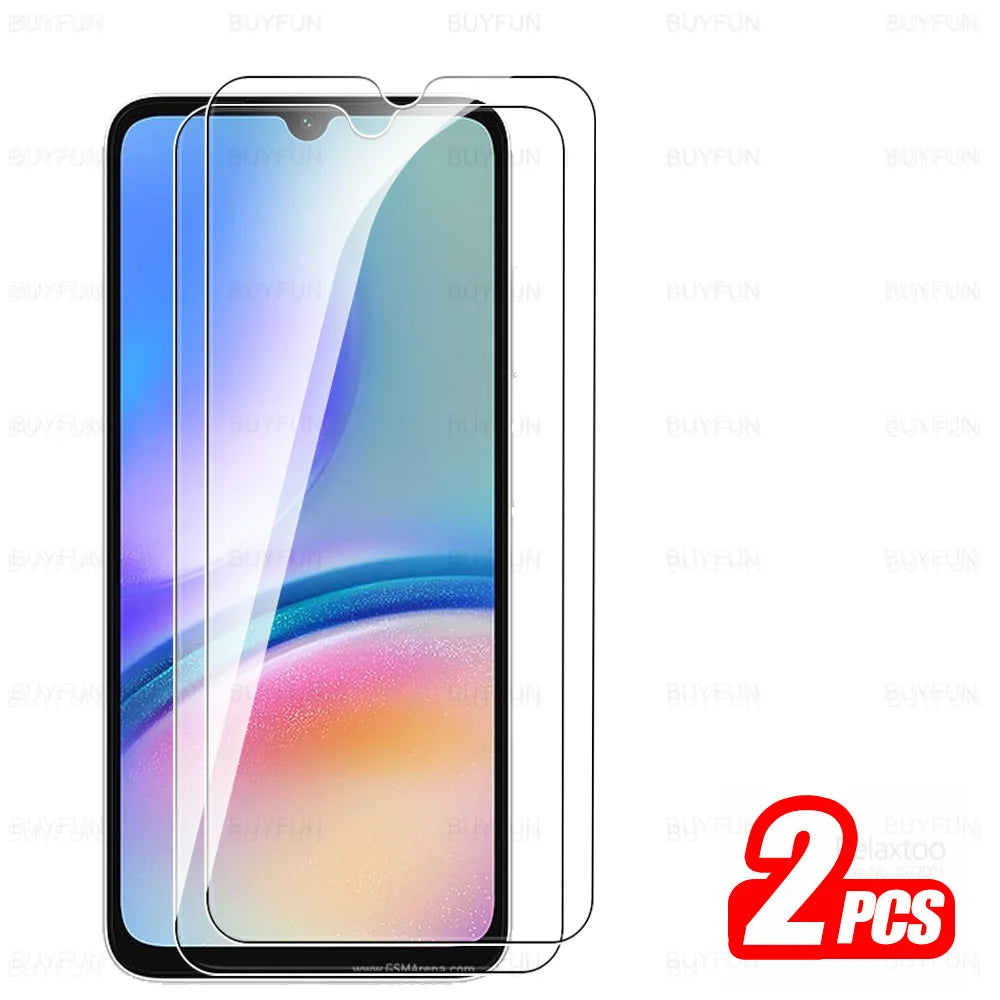 1-4Pcs Full Cover Tempered Glass For Samsung Galaxy A05s A05 A15 4G A25 A35 A55 5G A06 A16 A26 A36 A56 HD Cover Screen Protector
