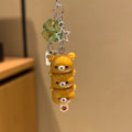 Cute Bear Phone Charms Pendant Kawaii Anime Keychain Accessories For Keys Schoolbag iPhone 17Promax Airpods Ins Korea New Y2K