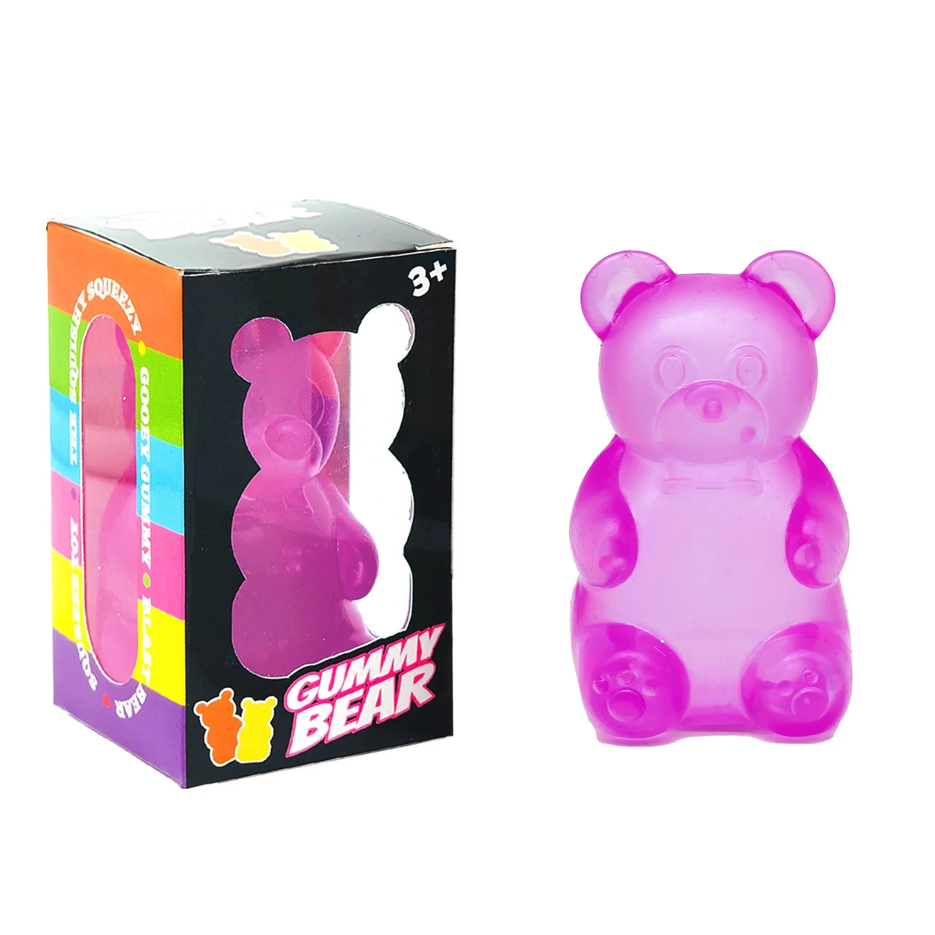 Cute Bear Maltose Squeeze Toy Dough Colorful Sensory Toy Creative New Item Desk Decoration Stress Relief Doll
