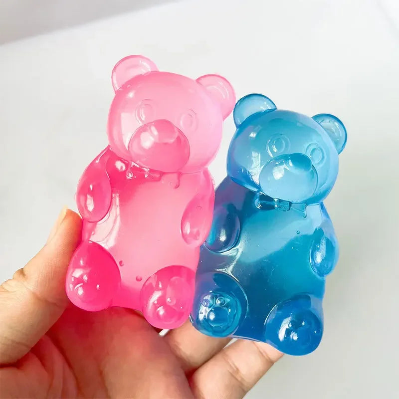Cute Bear Maltose Squeeze Toy Dough Colorful Sensory Toy Creative New Item Desk Decoration Stress Relief Doll