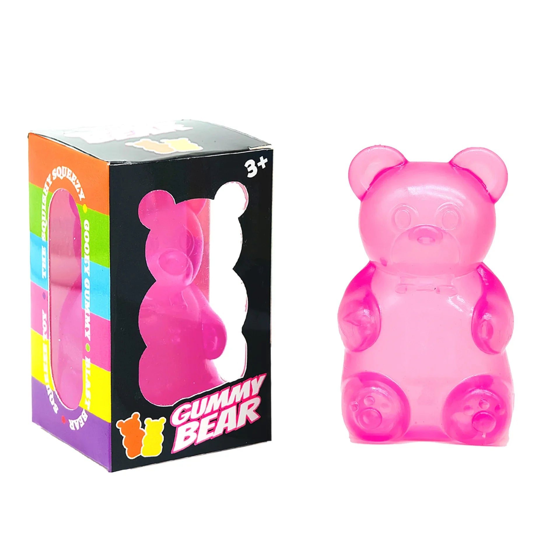 Cute Bear Maltose Squeeze Toy Dough Colorful Sensory Toy Creative New Item Desk Decoration Stress Relief Doll